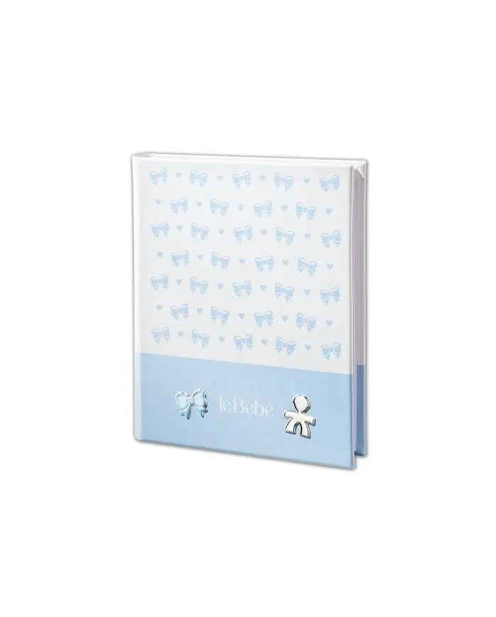 Album photo Le Bebé bleu clair avec bébé et noeud