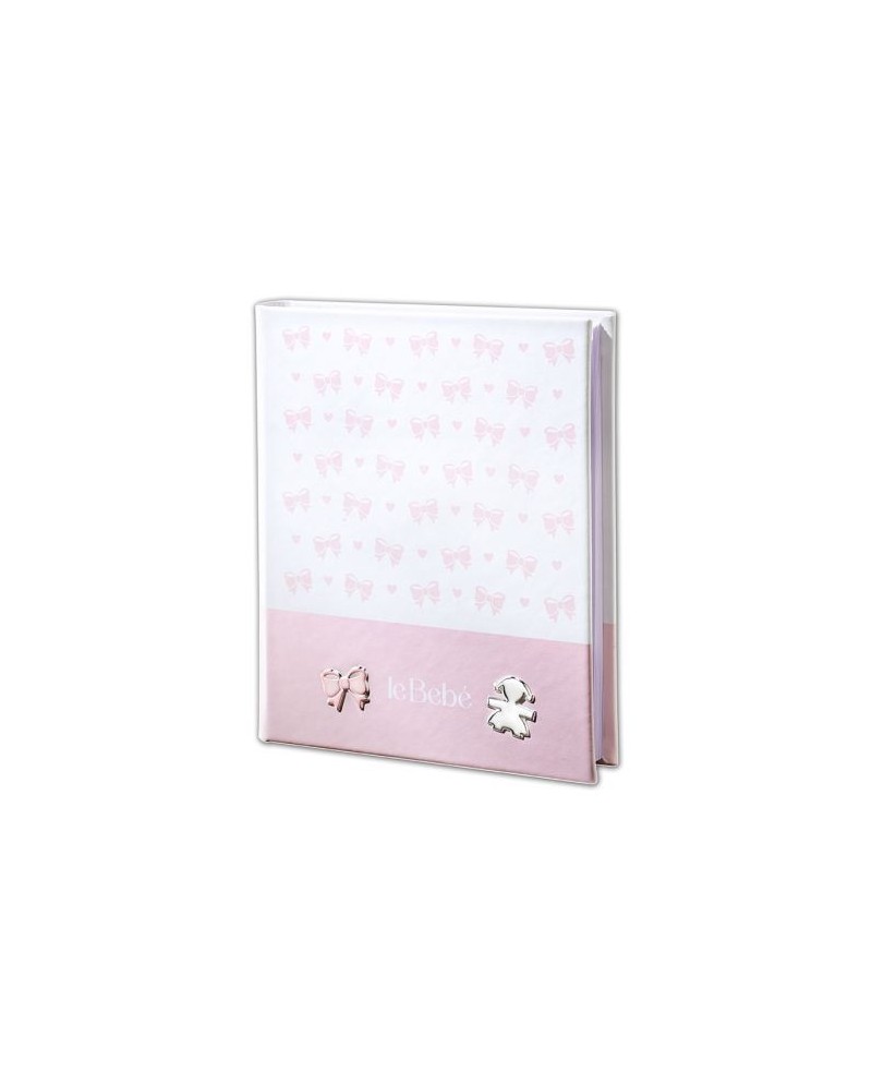 Le Bebé Pink Photo Album with Baby and Bow