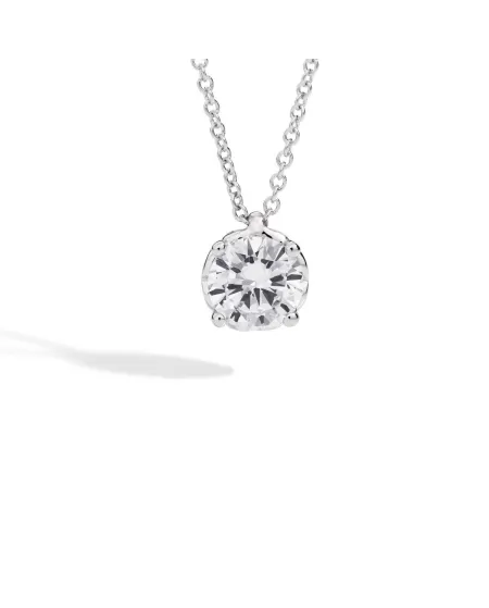 Girocollo Punto Luce Recarlo Anniversary in Oro Bianco 0,43 ct