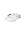 Recarlo Anniversary Solitaire Ring in White Gold with 0.43 ct Diamond