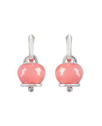 Boucles d'oreilles Chantecler Et Voilà Campanelle Medium en Argent avec Diamants