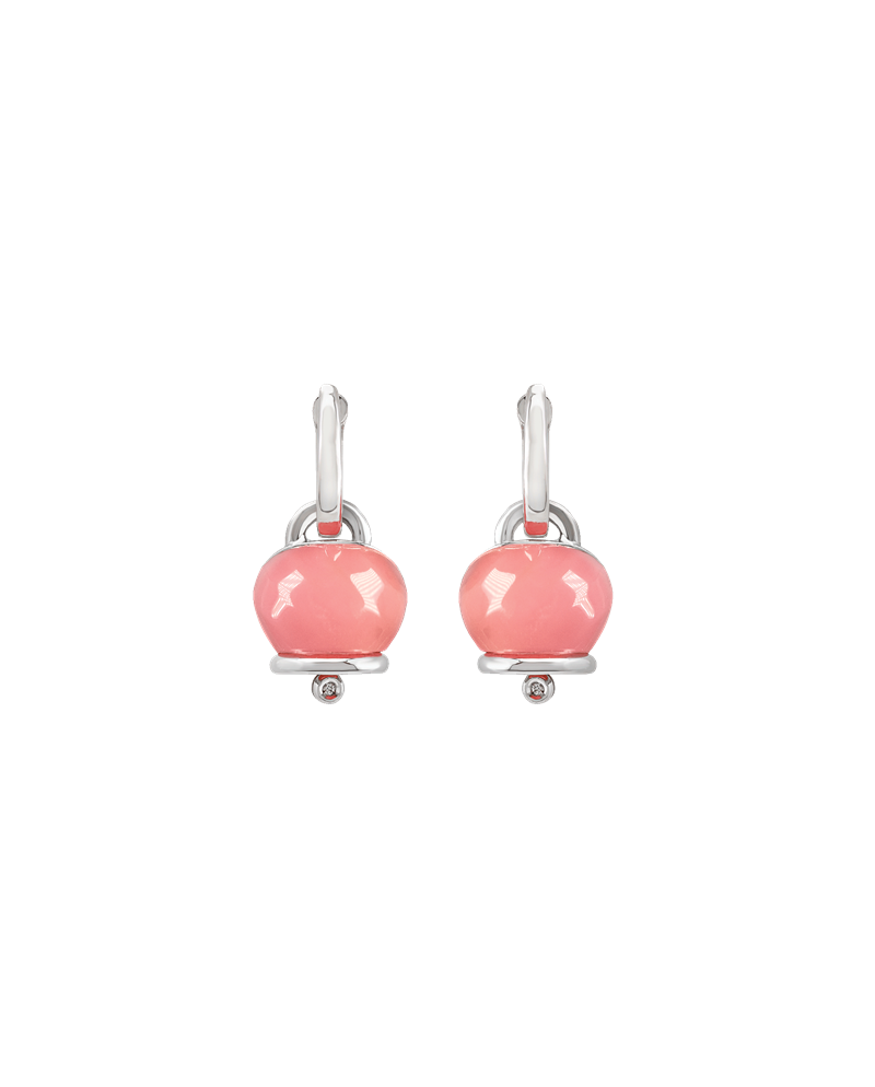 Boucles d'oreilles Chantecler Et Voilà Campanelle Medium en Argent avec Diamants