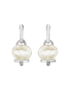 Chantecler Et Voilà Campanelle Medium Earrings in Silver with Diamonds