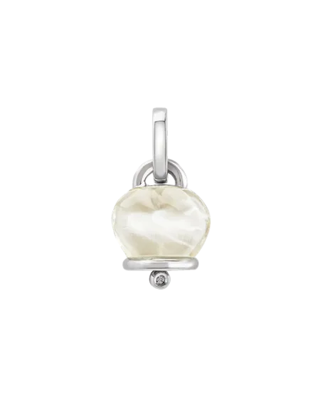 Pendentif Chantecler Et Voilà Campanelle moyen en argent avec diamant