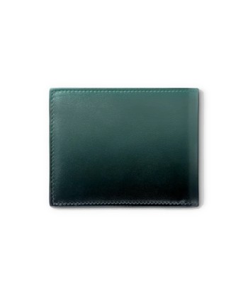 Portafoglio Montblanc Meisterstück a 6 Scomparti in Pelle British Green Sfumata