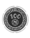 Boutons de manchette Montblanc Meisterstuck en plume d'acier décor 100 ans noir