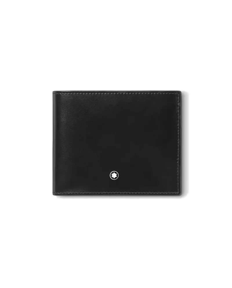 Portafoglio Montblanc Meisterstück a 4 Scomparti con Portamonete in Pelle Nera Portafoglio Montblanc Meisterstück a 4 Scomparti con Portamonete in Pelle Nera