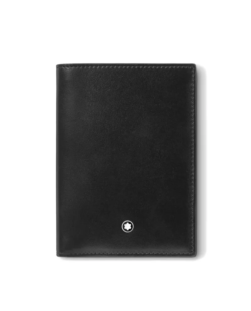 Portafoglio Montblanc Meisterstück a 4 Scomparti in Pelle Nera