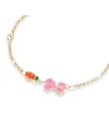 Bracelet en or Le bebé primegioie fortuna avec lapin carotte et émail