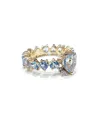 Bague Malafimmina en or jaune avec topaze bleue et diamant