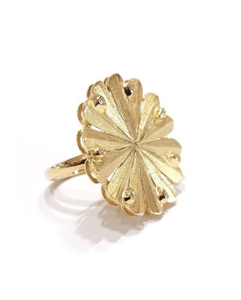 Bague Malafimmina Marea en Or Jaune avec Diamants