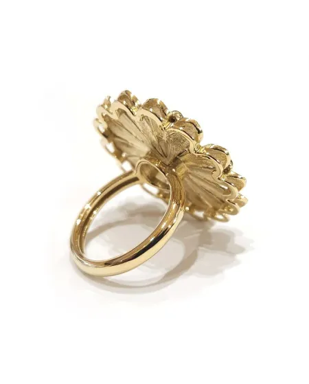 Anello Malafimmina Marea in Oro Giallo con Diamanti