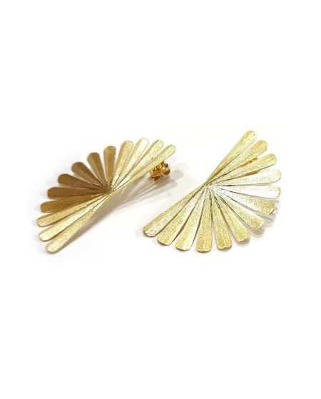 Boucles d'oreilles Malafimmina Marea en or jaune