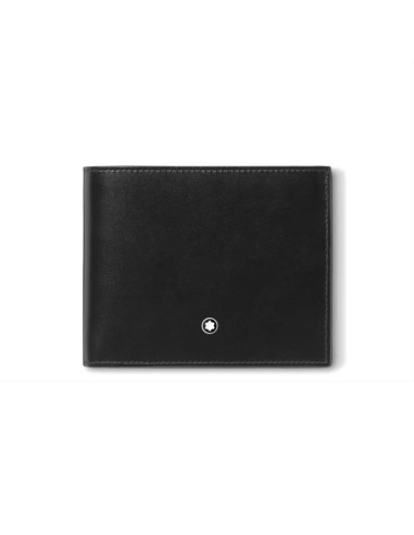 Portefeuille Montblanc Meisterstück à 10 compartiments avec porte-monnaie en cuir noir