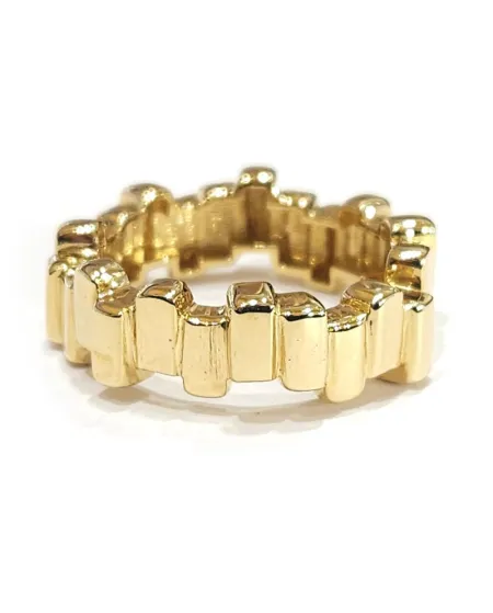 Malafimmina Manhattan Ring in Yellow Gold Small