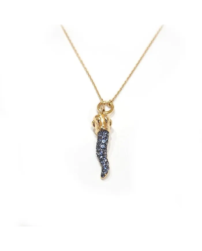 Casella Gioielli Choker in Rose Gold with Sapphire Horn