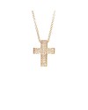 Fantasy Crivelli Choker in Rose Gold and Cross with Diamonds