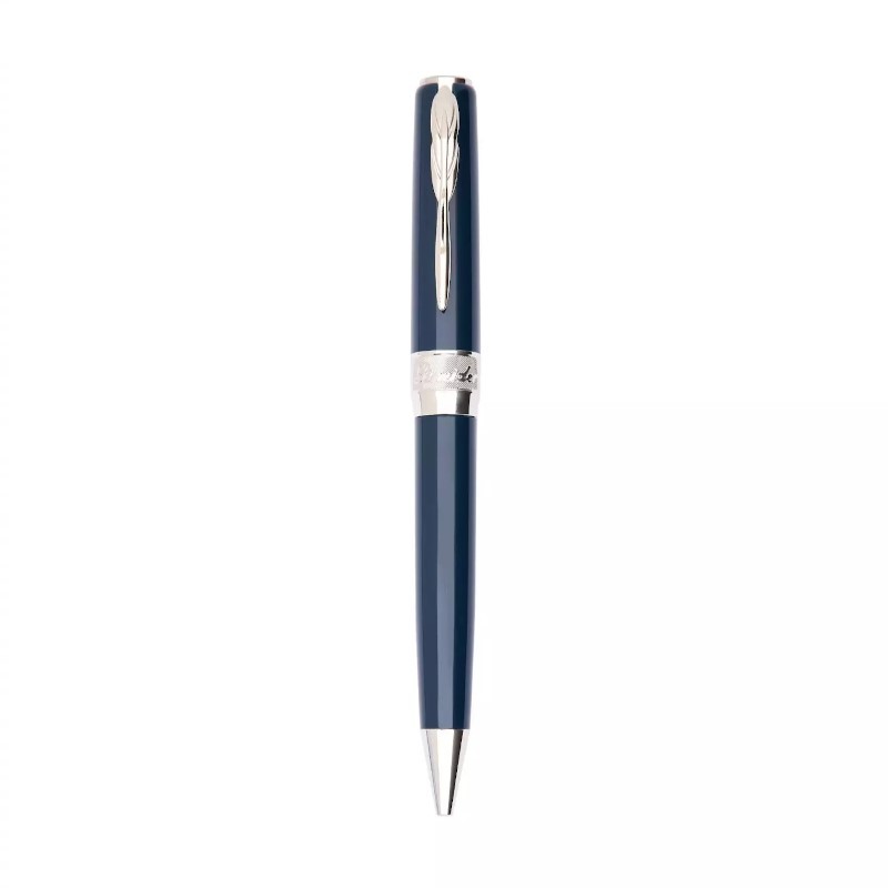 Pineider Classic Palladium Peacock Ballpoint Pen