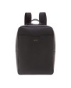 Sac à dos Pineider Daily 23 Slim en cuir noir foulonné