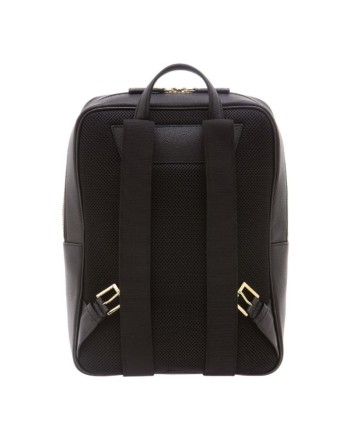 Zaino Slim Pineider Daily in Pelle Nera Bottalata