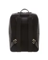 Pineider Daily 23 Slim Backpack in Tumbled Black Leather