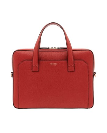 Cartella Slim Pineider Daily in Pelle Red Cardinal Bottalata