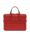 Porte-documents Slim Pineider Daily en Cuir Rouge Cardinal Bottalata