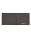 Portefeuille Pineider Daily en Cuir Marron Tumbler 8 Compartiments