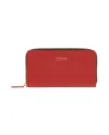 Pineider Daily Large Wallet in Red Cardinal Bottalata Leather