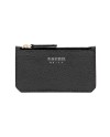 Pineider Daily Card Holder in Tumbled Black Leather