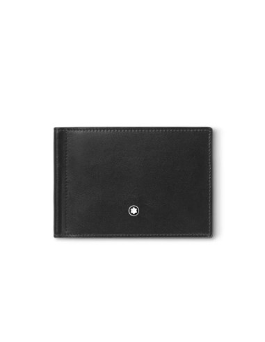 Montblanc Meisterstück 6-Compartment Wallet in Black Leather with Money Clip