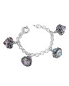 Gerardo Sacco Trottole Bracelet in Silver and Stones
