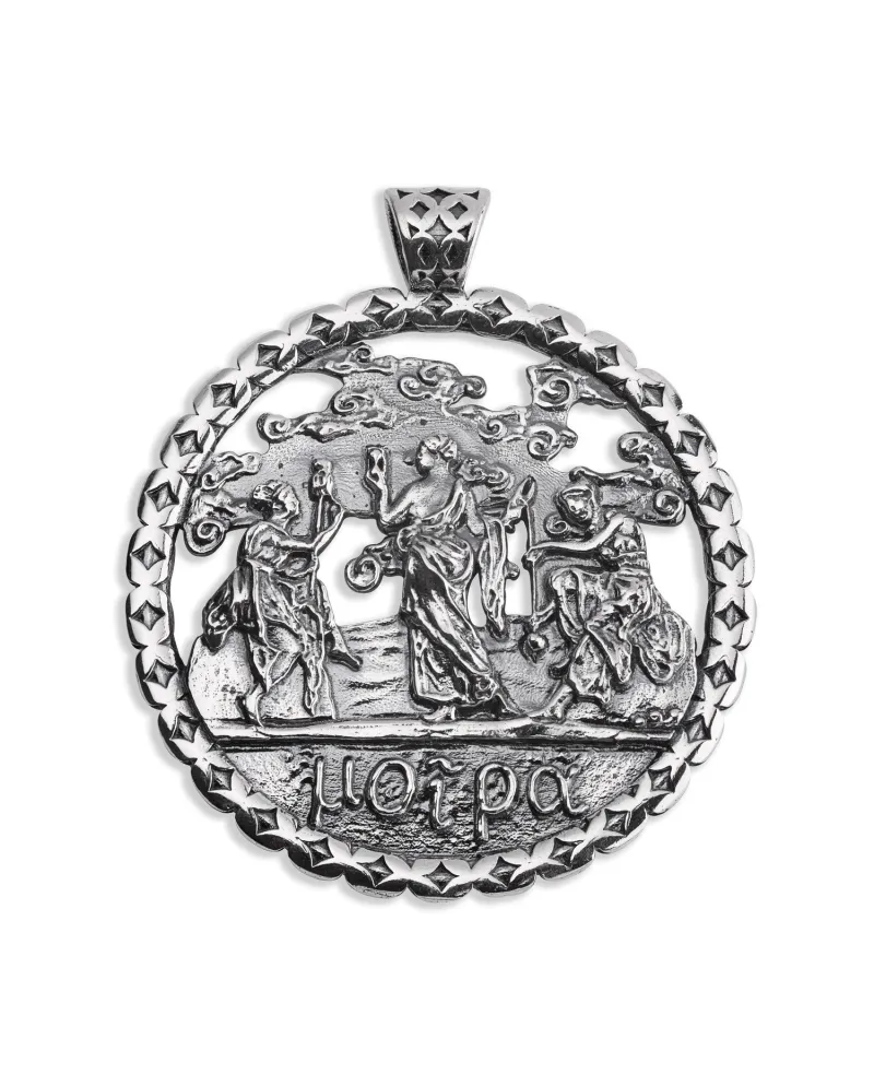 Gerardo Sacco Moire Pendant in Silver