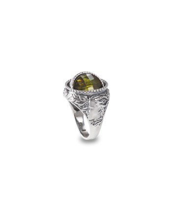 Bague inversée Gerardo Sacco Maggio Primavera en argent avec cristal