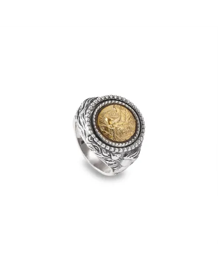 Reverse Gerardo Sacco Maggio Primavera Ring in Silver with Crystal