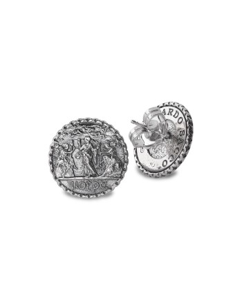 Gerardo Sacco Moire earrings in silver