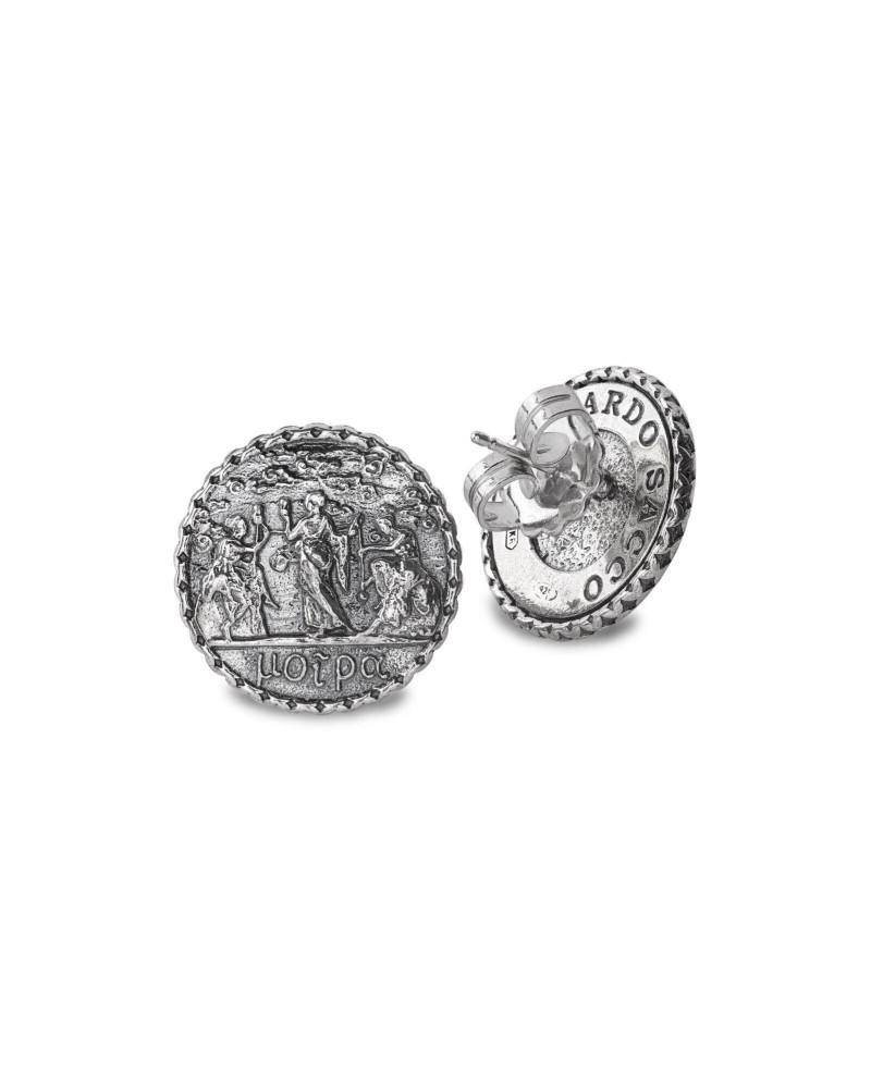 Boucles d'oreilles Gerardo Sacco Moire en argent
