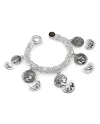 Gerardo Sacco Coin Bracelet in Silver