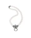 Collier Gerardo Sacco avec perles et masque en argent