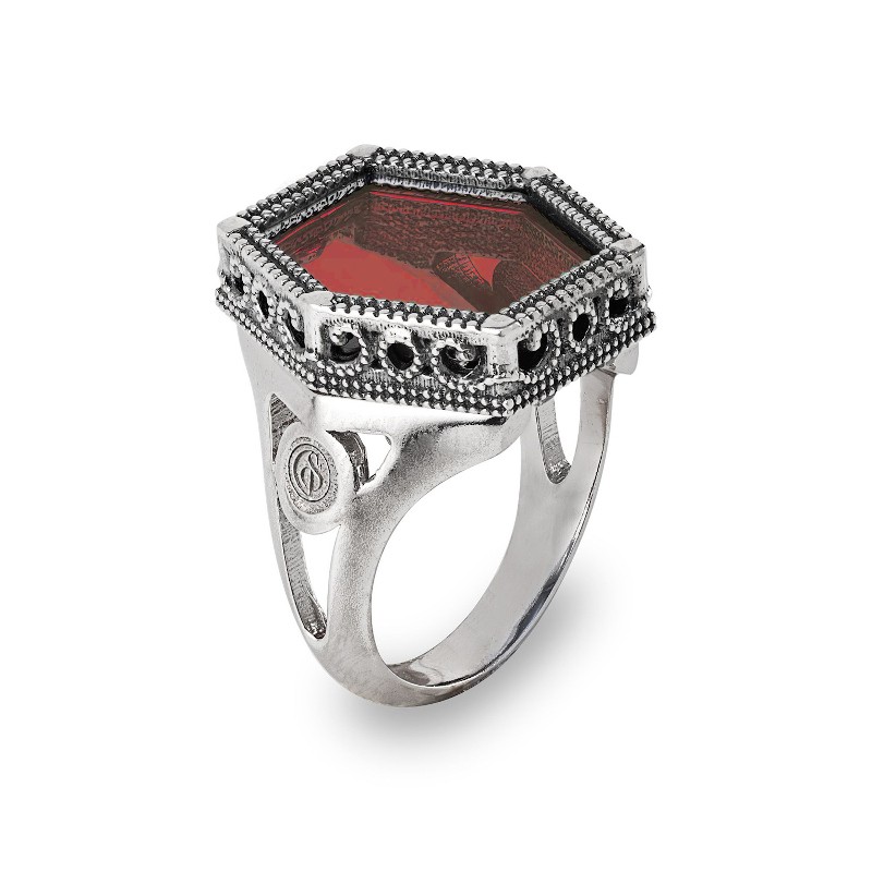 copy of Gerardo Sacco Seasons Winter Ring in Silver with Stone