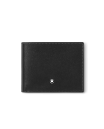 Portefeuille Montblanc Meisterstück à 6 compartiments en cuir noir