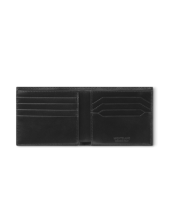 Portafoglio Montblanc Meisterstück a 8 Scomparti in Pelle Nera