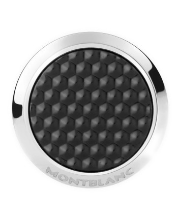 Gemelli Montblanc Meisterstuck in Acciaio con Inserto Lacca Nero