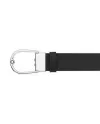 Montblanc Reversible Belt in Black Leather with 35 mm Horseshoe Buckle