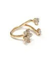 Crivelli Open Ring in Rose Gold with Diamond Flower