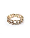 Anello Crivelli Groumette in Oro Rosa con Diamanti