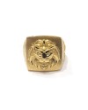 Chevalier Casella Men's Ring in Yellow Gold with Lion Head