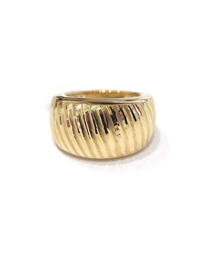 Bague bandeau Casella Gioielli en or jaune