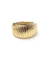 Bague bandeau Casella Gioielli en or jaune
