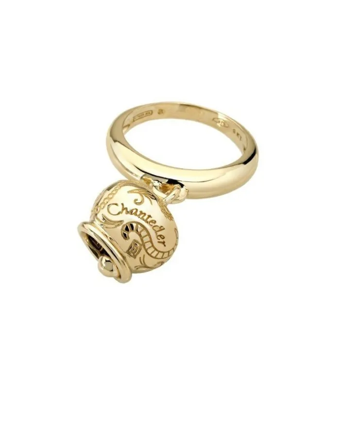 Chantecler Capri small ring with Campanella in 9 carat rose gold